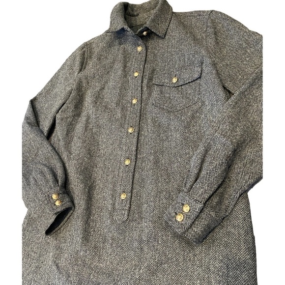 J. Crew herringbone shirt dress - Picture 11 of 16